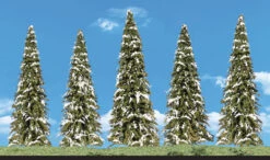 Woodland Scenics TR3567 Classics Tree, Snow Dusted 2.5-4" (5-Pack)