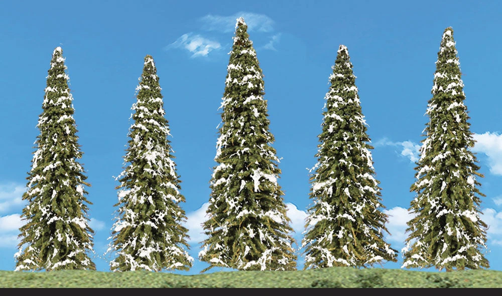 Woodland Scenics TR3567 Classics Tree, Snow Dusted 2.5-4" (5-Pack)