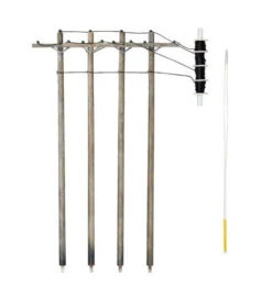 Woodland Scenics US2250 N Scale Pre-Wired Utility Poles With Single Crossbar