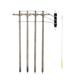 Woodland Scenics US2265 HO Scale Pre-Wired Utility Poles With Single Crossbar