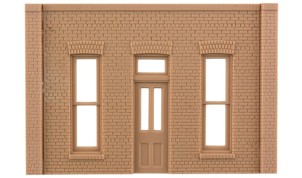 Woodland Scenics DPM 90104 O Scale Street / Dock Level Wall Sections - Rectangle Entry Door 2-Pack